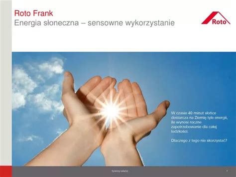 Ppt Roto Frank Energia S Oneczna Sensowne Wykorzystanie Powerpoint