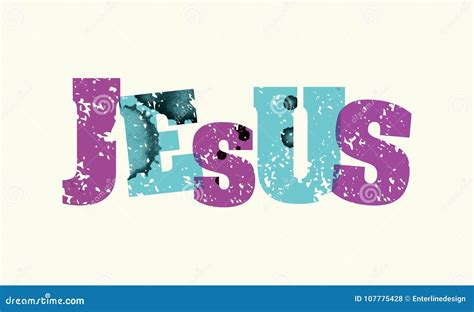 Jesus Concept Stamped Word Art Illustration | CartoonDealer.com #107775428