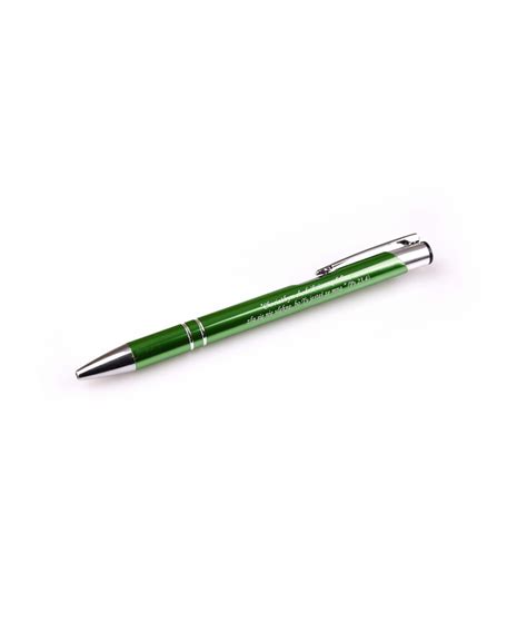 Metalowy długopis ZIELONY - Chociażbym... - Szaron