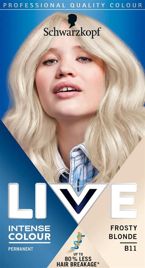 Schwarzkopf Live Intense Colour Frosty Blonde Permanent Hair Dye B Long Lasting Blonde Hair