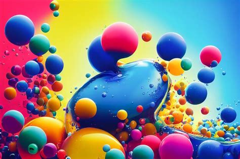 Premium AI Image | Color party