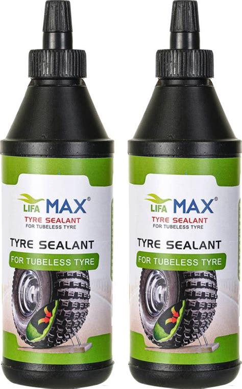 Lifa Max Tubeless Tire Sealant 2 X 350ml Anti Puncture Liquid Gel For