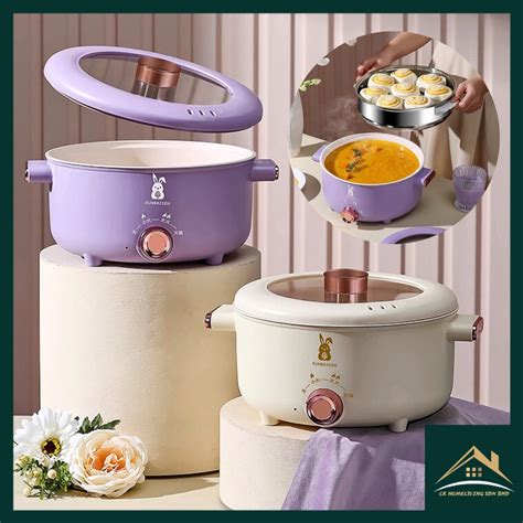 HIGH QUALITY Multifunctional Non Stick Electric Cooker With Steamer Soup Hot Pot Household