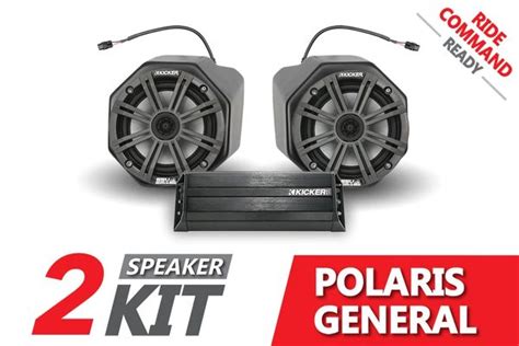 Ssv Works 2016 2020 Polaris General Kicker 2 Speaker Plug And Play System
