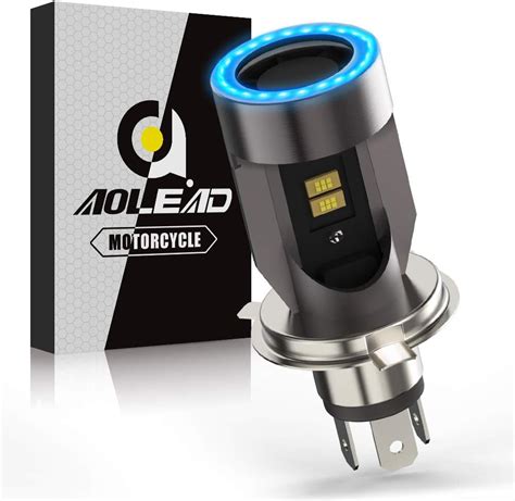 Ampoule H Led Avec Yeux D Ange Hs Phare Per Moto Lm Dc V Pack