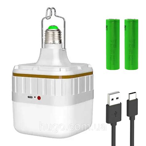 Светодиодная LED лампочка с аккумулятором от USB, 30W, E27, FA-793 ...