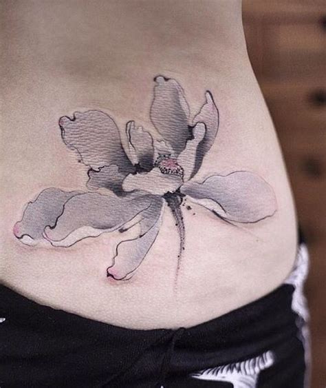 Chen Jie Newtattoo Spine Tattoos For Women Floral Tattoo Design