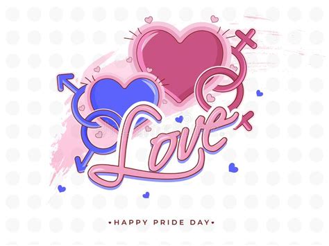 Conceito Feliz De Pride Day Para A Comunidade De Lgbtq Pares Do Gay E Lesbiana Ilustra O