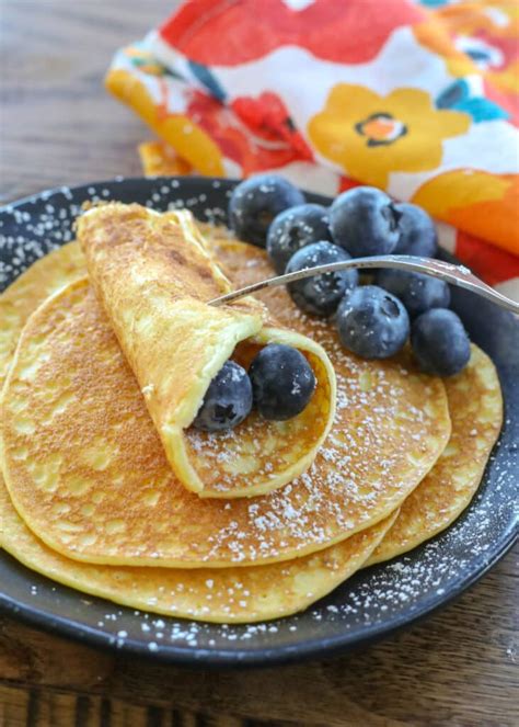 2 Ingredient Cream Cheese Pancakes Barefeet In The Kitchen