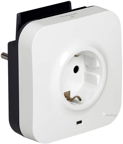 Переходник с заземлением Legrand Elium 2К+З 16 А 250 В 2xUSB с ...