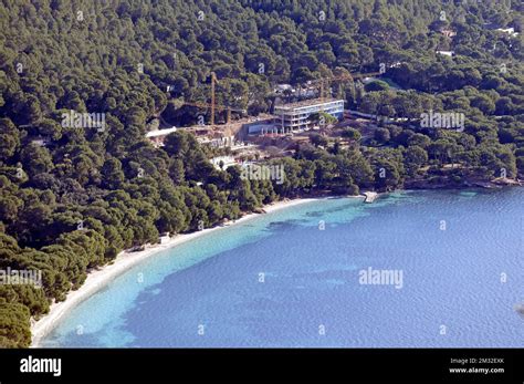 Hotel Formentor under reconstruction works during December 2022. Hotel ...