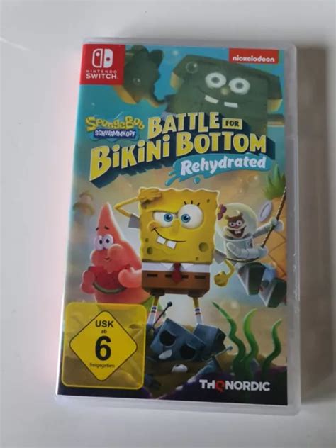 SPONGEBOB SQUAREPANTS BATTLE For Bikini Bottom Rehydrated Nintendo Switch EUR 12 50
