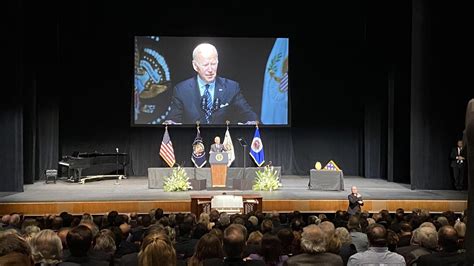 University Hosts Walter Mondale Memorial Service Biden Recollects