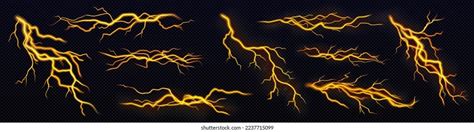 Storm Lightning Yellow Colouring Royalty-Free Images, Stock Photos & Pictures | Shutterstock