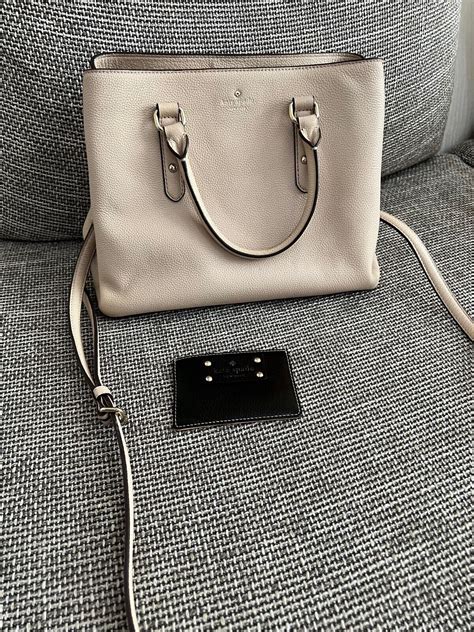 Kate Spade Nude Beige Satchel Bag Gem