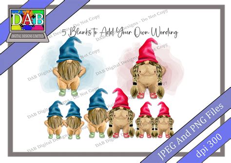 Naughty Nude And Naked Gonk Gnomes Designs Set Of 17 JPEG And Etsy UK