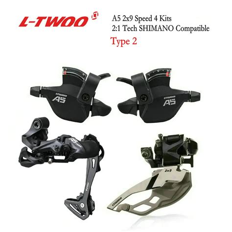 LTWOO A5 2x9 Speed Front Rear Derailleur Trigger Shifter Lever Groupset