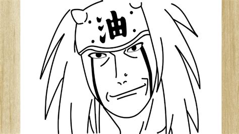 COMO DESENHAR O JIRAIYA DE NARUTO FÁCIL YouTube