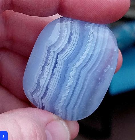 Blue Lace Agate Palmstone Blue Lace Agate Lace Agate Palmstone