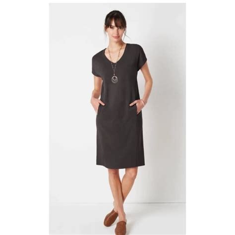 J Jill Dresses Jjill Wearever Collection V Neck Double Face Jersey