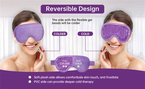 Amazon Pcs Reusable Ice Eye Mask Hot Cold Therapy Gel Bead For