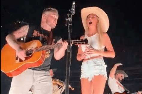 Hawk Tuah Girl Performs Onstage With Zach Bryan In Nashville