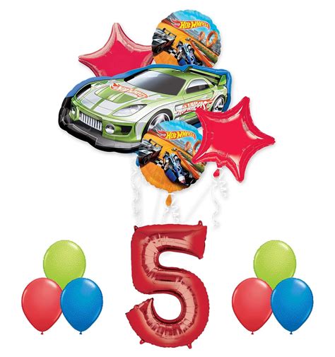 Hot Wheels Th Fiesta De Cumplea Os Suministros Y Decoraciones De Globos Amazon Mx Juegos