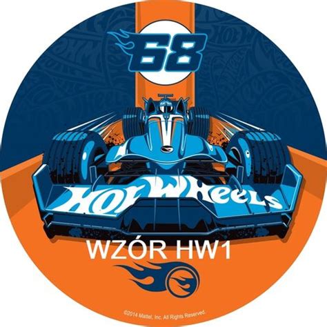 Bardzo Gruby Op Atek Na Tort Hot Wheels Auta Cm Oficjalne Archiwum Allegro