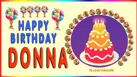 Happy Birthday Donna Birthday Greeting Birthdaykim