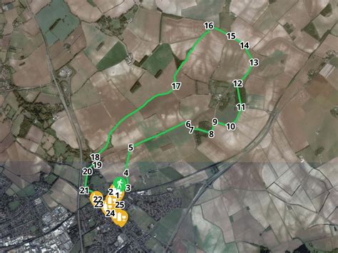 Walk 229 Baldock Ne By Breweruk · Maphub