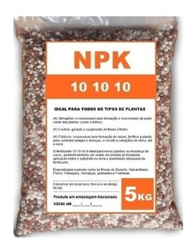 Fertilizante Npk 101010 Ou 041408 P Plantas E Flores 5kg