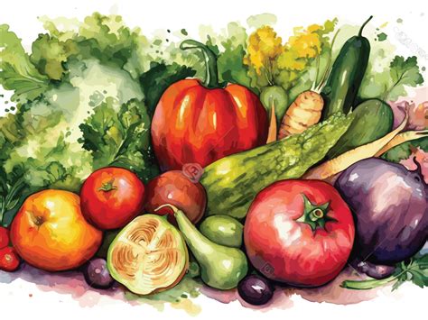 Fruits And Vegetables Painting