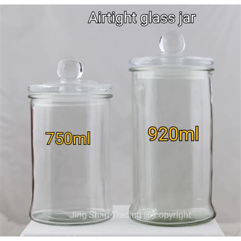 750ml Airtight glass jar Balang kaca kedap udara Cookies Jar 玻璃饼干罐