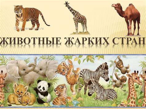 Животные жарких стран - online presentation