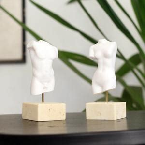Naked Woman Statue SET Of Two Nude Male Sculpture Marble Sculpture Erotic Figurine Etsy