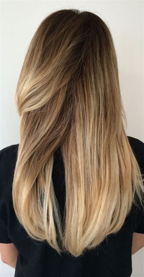 Long Blonde Hair Balayage Highlights Sombre Summer Hair Long LayersLong Brown Hair