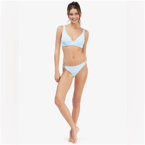 Roxy Swim Roxy Active Full Bikini Bottomsroxy Beach Classics Elongated Triangle Top Poshmark