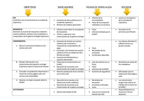 Elaboraci N De Proyecto Marco L Gico Renzo Cuzco Udocz