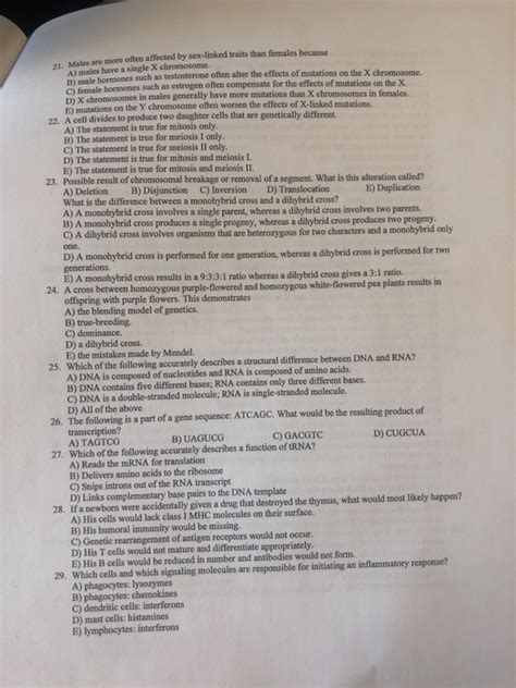 Solved 71 Males Are More Often Affected By Sex Linked Chegg