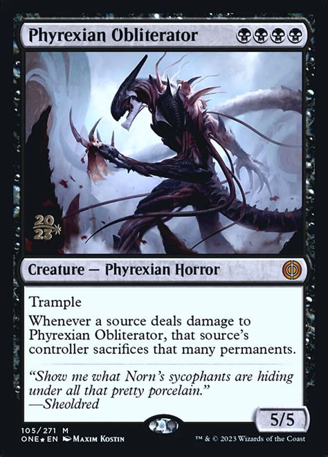 Phyrexian Obliterator · Phyrexia All Will Be One Promos Pone 105s