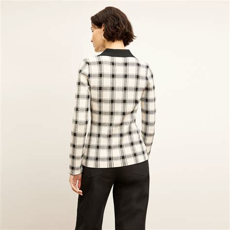 Lacie Top - 365 Stretch Knit :: Bold Check – M.M.LaFleur