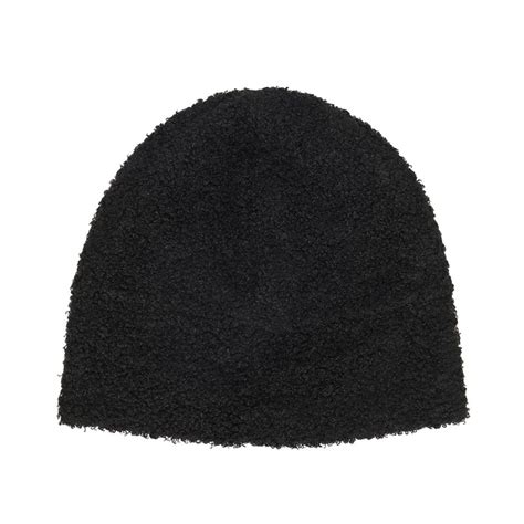 Obey Boucle Fleece Stocking Cap Beanie Black Multi