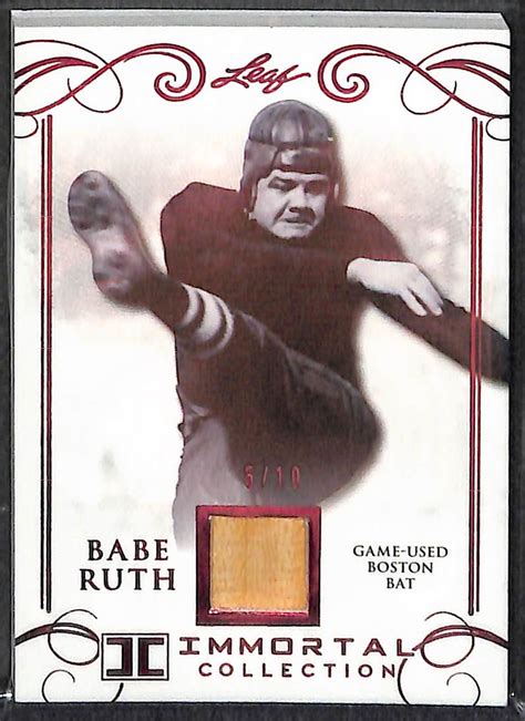 Lot Detail Lot Of Leaf Immortal Collection Babe Ruth Game