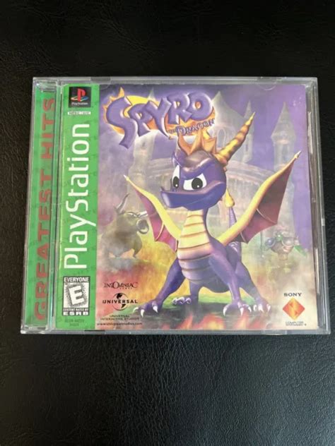 Sony Playstation Ps1 Spyro Year Of The Dragon Greatest Hits And Completo