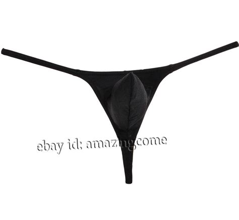 Mens Spandex Pouch Thong Underwear Elastic G String Swimwear Micro Bikini T Back Ebay