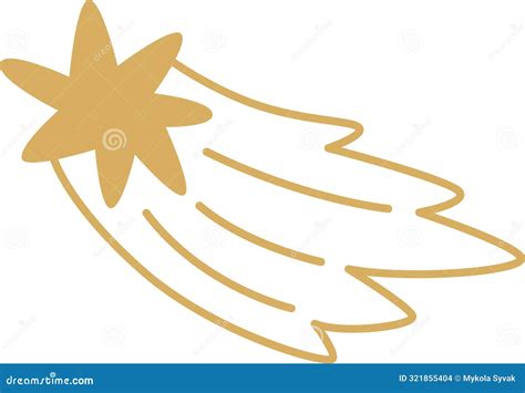 Flying Star Icon Stock Vector Illustration Of Isolated 321855404