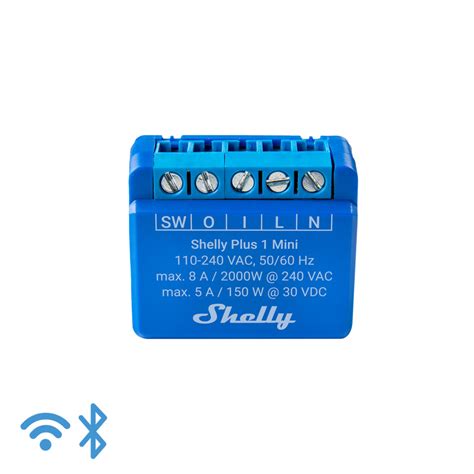 Compra Shelly Módulo Relevador Plus 1 Mini Inalámbrico SHELLYPLUS1MINI