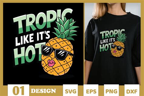 Tropic Like Its Hot Pineapple Svg Graphic By Skinite Creative Fabrica