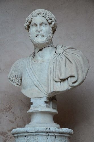 Head Of Hadrian On A Modern Bust From Italy Castel Sant Flickr