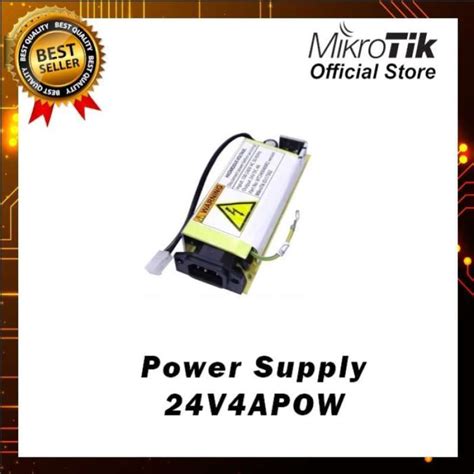 Jual MikroTik 24V 4A internal power supply ( 24V4APOW ) di Seller ...